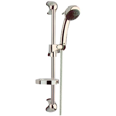 Asta Saliscendi per Doccia Portasapone Set Completo Sistema Colonna Gruppo Bagno