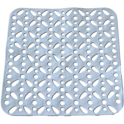Tappeto antiscivolo per doccia in pvc bianco 55 x 55 cm accessori bagno