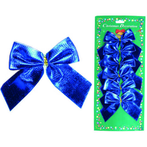Nastro stoffa in set 6 pz. blu - cm.8x9