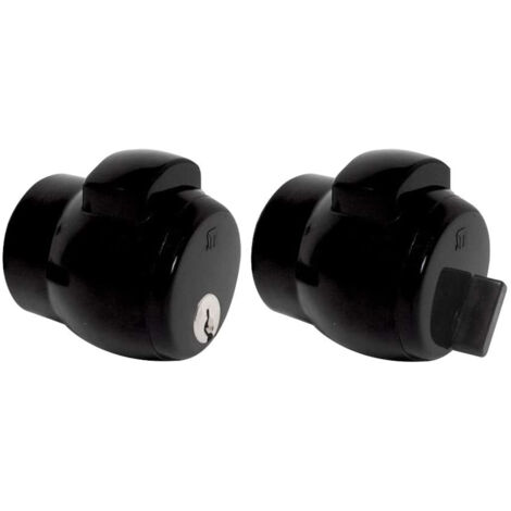 Pomolo premi/apri 'nova n.13' - Specifiche: verniciato nero/pulsante nero