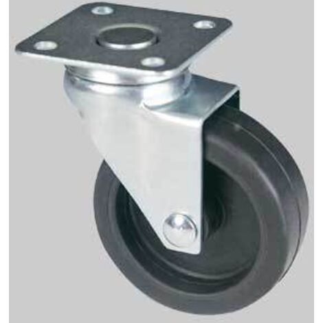 1PZ RUOTA PER MOBILI ART.165/B Ã¸ 50 - perno mm 8 x 15 - nera