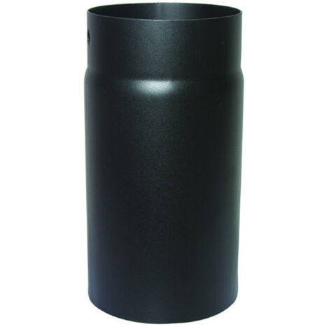1PZ TUBO PORCELLANATO STUFE LEGNA NERO OPACO "ALA SMALTO TOP" mm130x500h (1/2)