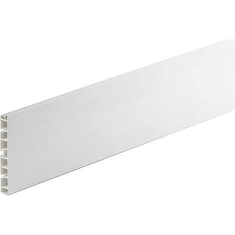 Zoccolo per cucina in pvc h100 col. alluminio mt 3 - 5 pz