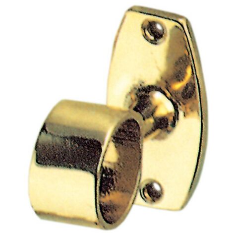 1BLISTER BL PASSANTE CORRIMANO OTTONE TUBO DIAMETRO 25MM LUCIDO