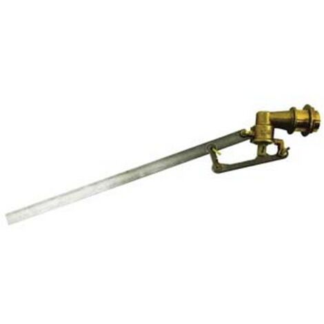 1PZ GALLEGGIANTE IN OTTONE 5 COPIGLIE CON ASTA PIATTA INOX - M 1-1/4" - 4 copig