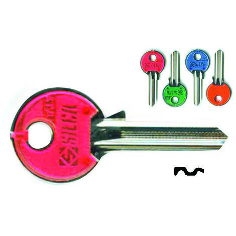Chiavi per cilindri cisa 5 spine piccole cs7nsl - cs7nsl dx slim fluo colori assortiti