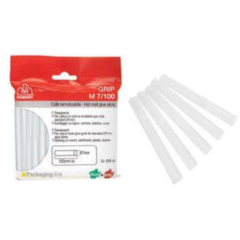 ANSIO 4122 Colla Calda Trasparente – Stick 11mm X 100mm, Confezione Da 100 – Per Pistole A Caldo, Ecologica