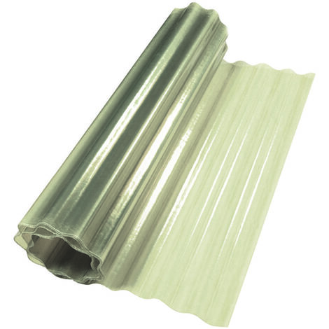 Laminato plastico ondulato neutro - cm.100h. x mt.20 peso kg.1 mq. colore neutro
