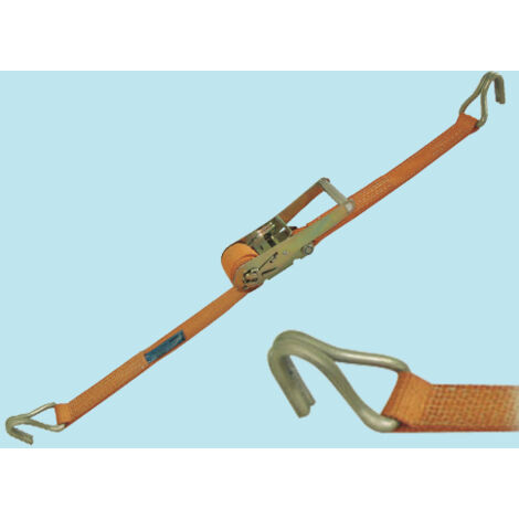 Cinghia Di Ancoraggio SpanSet 9m - Cricchetto Autobloccante, Nastro 50mm, Carico 2500 DaN, Certificata EN