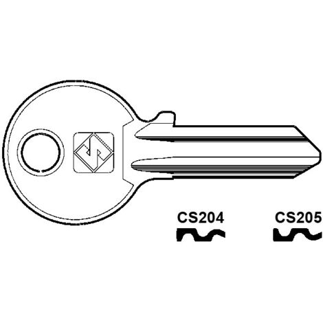 Chiavi per cilindri cisa 4 spine grandi - cs205 sx
