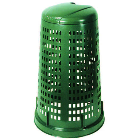 Bidone Trespolo Portasacco con Coperchio ICS 38x86 cm Verde (1/10)