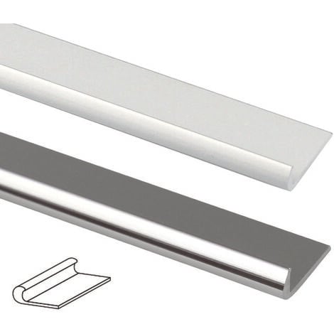 Profilo unghietta in alluminio - mm.18 mt.1 argento