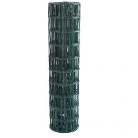 Rete elettrosaldata per recinzione in metallo, maglia rettangolare 100 x 75 mm -25 mt h 120 cm