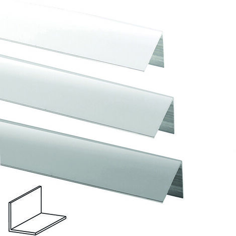 Profilo per fai da te angolare - Misure: mm 30 x 30 x 1 - mt 1 - Colore: Argento - 10 pz
