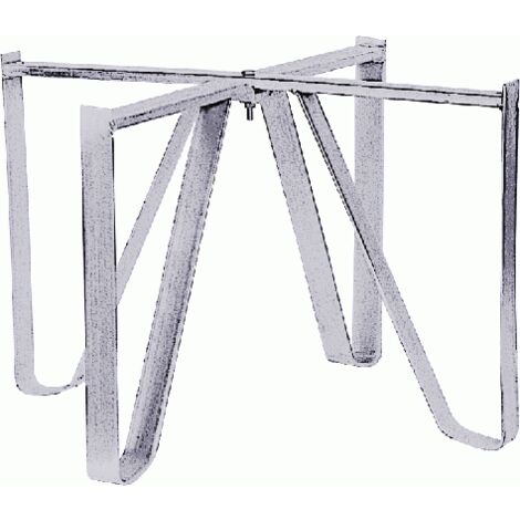 Piedistallo in acciaio h 30 cm per botti alimenti da 150 lt 53 cm sostegno accessorio piede per fusto botte
