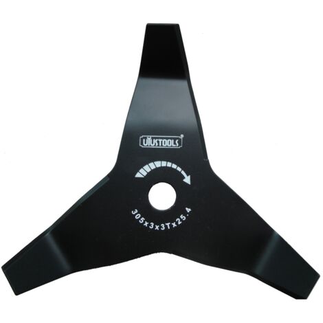 1PZ DISCO PER DECESPUGLIATORE 3 DENTI CON ALETTE MM 305X4,0 (1/2)