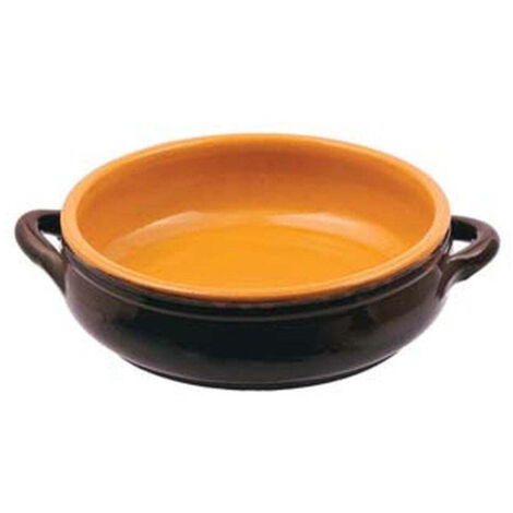 Tegame in terracotta basso - 2M - Brunella - Diametro: cm 19