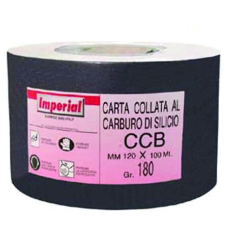 Carta al Carburo di Silicio CCB - mm 120h - rotolo da 100 mt - Grana: 240