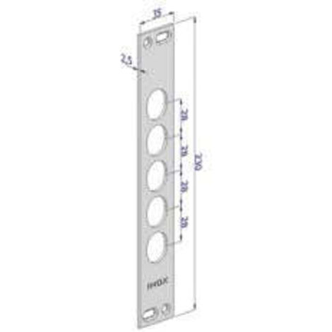 Contropiastra P/Serrature Porte Blindate In Acciaio Inox Int.28 Cp2500 - (CP2500XAI28)