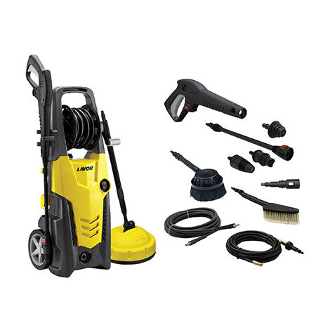 LAVOR Planet Idropulitrice Acqua Fredda 170 Bar, Nero Giallo