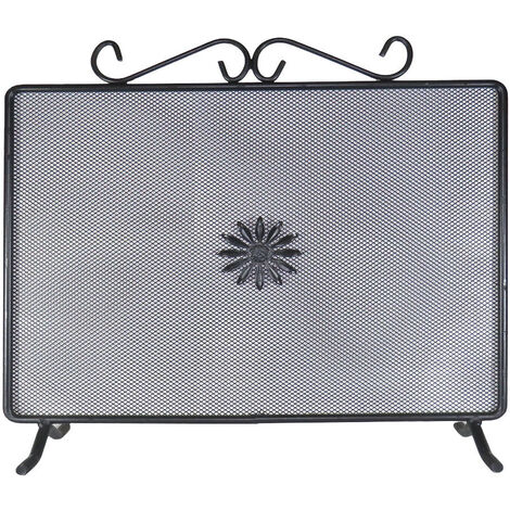 Parascintille 'Fisso' Cm 60 - H40 - In Ferro Battuto, Tipo Retto.