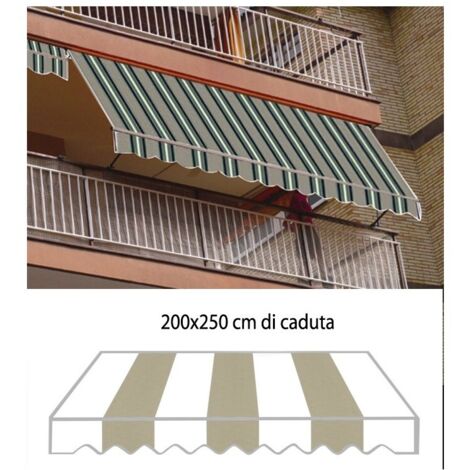 Tenda da sole a caduta - Bianco/Beige - Misure: cm 200x250 (1/4)