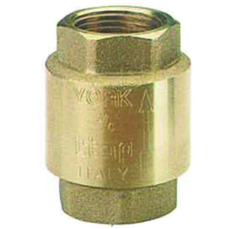 Valvola di ritegno per acqua york art.103 - f 3/4 - pressione esercizio 12 bar