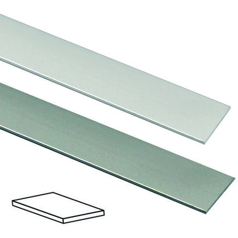 Profilo piatto in alluminio - mm.20 mt.1 argento