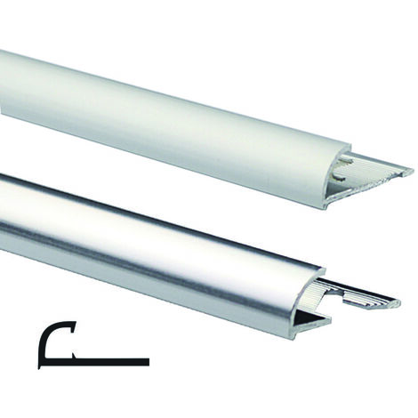 Profilo rondalu mt.2,5 alluminio - mm.10 alluminio argento