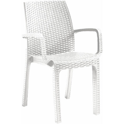 1PZ SEDIA IN POLIPROPILENE 'VERONA ARMCHAIR' taupe