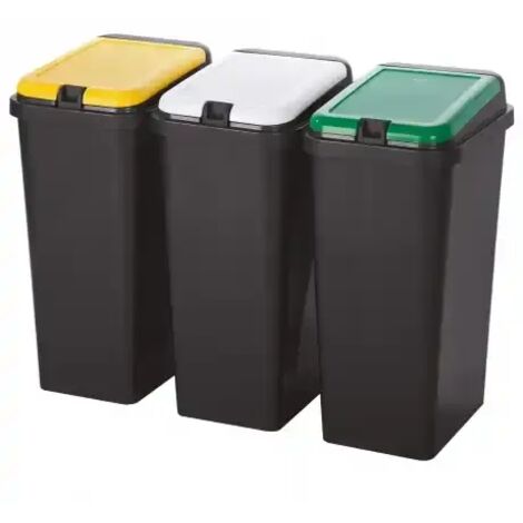 PATTUMIERA RACCOLTA DIFFERENZIATA SET 'BIDO'' 45 lt. cm 29 x 39 x 64,2