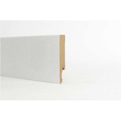 Battiscopa in mdf bianco mm.14x100x2400