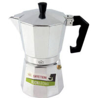 3C Casa A112ra-1 Caffettiera Alluminio 1 Tazza Buon Aroma