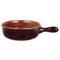 Vulcania Tegame in terracotta con un manico 16 cm