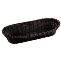 Cestino Ovale Rattan 23X15 H.7 Wenge 2402