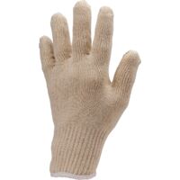 Lotto di 250 - Guanti EUROLITE 4300 - Guanti senza cuciture in maglia bianca 100% cotone - 400g/m² - 160 denari calibro 10 - Polso in maglia Taglia 7