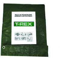 Telone occhiellato bordato con angoli rinforzati - gr 100 mq - normale - Verde/Blu - Misure: mt 5x8