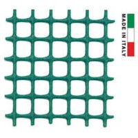 Rete In Plastica Quadra Verde Mm.10X10 - maglia mm.10x10 altezza cm.100