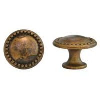 Pomoli per mobili mod.24222 in zama ottone anticato - Ø mm.25 - 10 pz