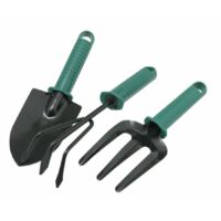 Set di 3 Attrezzini da Giardino con Manico in Resina
