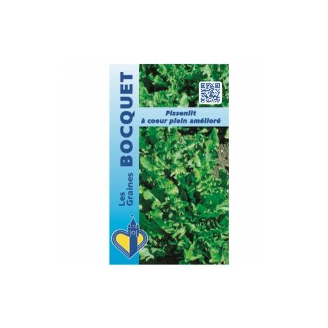 Pissenlit à cœur plein amélioré – 0,5 g – Environ 450 graines – Semis direct du printemps à la fin de l’été – Riche en vitamine C – Graines Bocquet