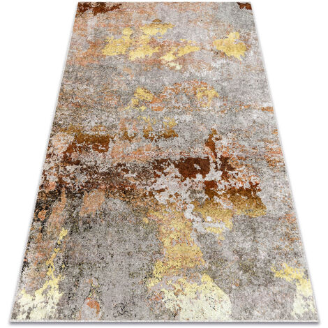 MIRO 51463.802 washing carpet Abstraction anti-slip - grey / gold multicolour 160x220 cm