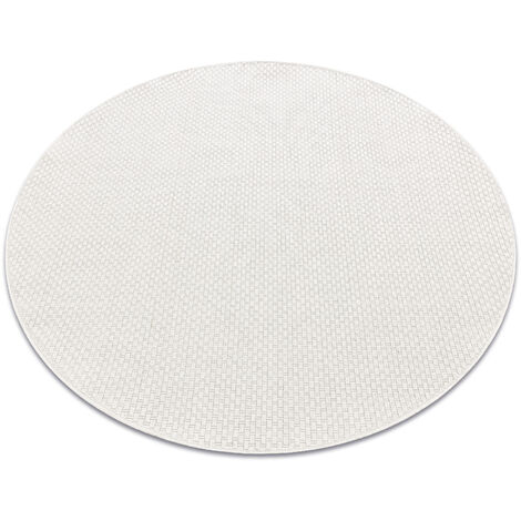 Carpet TIMO 6272 circle SISAL outdoor white white round 120 cm (1/5)