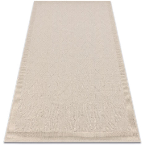 Wool carpet VILLA 7636/68200 Zigzag SIZAL, flat-woven beige beige 160x230 cm (1/5)