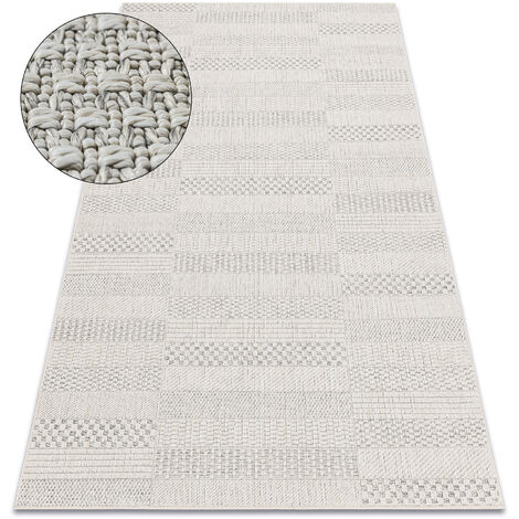 Carpet ORIGI 3736 cream - Boards flat-woven SISAL string beige 116x170 cm (1/5)