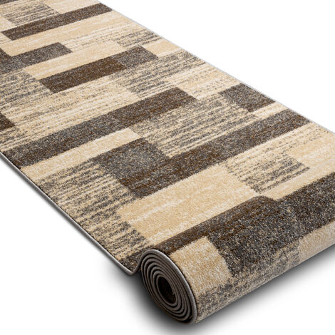 Runner KARMEL Deski boards grey caramel 80cm beige 80x200 cm