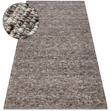 NEPAL 2100 stone, grey - woolen, double-sided, natural grey 250x300 cm (1/5)