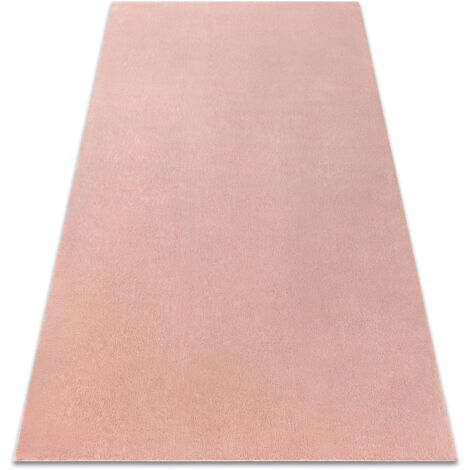 Modern washing carpet LINDO pink, anti-slip, shaggy pink 140x190 cm (1/5)