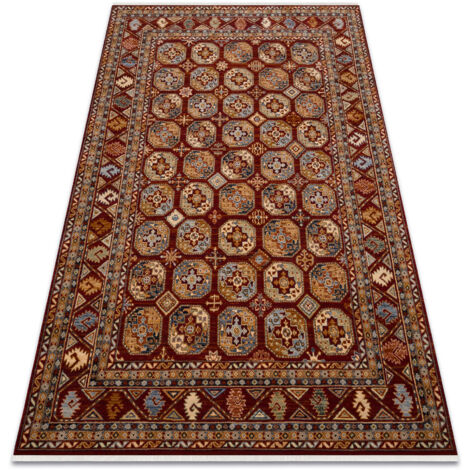 Carpet Wool KESHAN fringe, Ornament, frame oriental 7874/53588 claret red 160x230 cm (1/5)