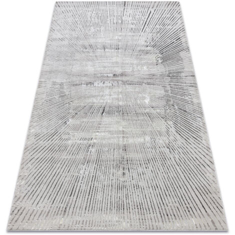 BLISS Z206AZ256 carpet light grey / grey - Lines, modern, structural grey 140x190 cm (1/5)